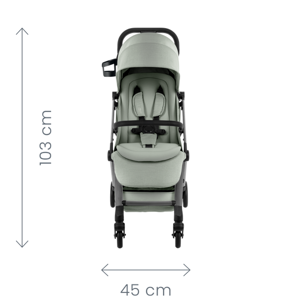 Britax Römer FLYLITE medidas frontales