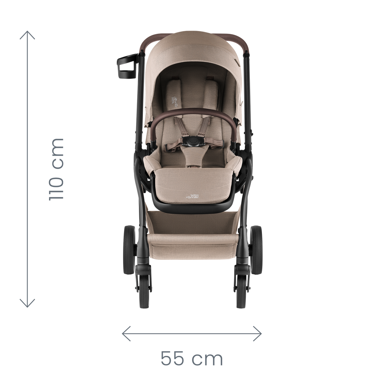 Britax Römer RIO - vue frontale (dimensions)