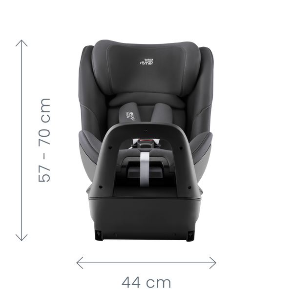 Britax Römer SWIVEL 2 Frost Grey front view